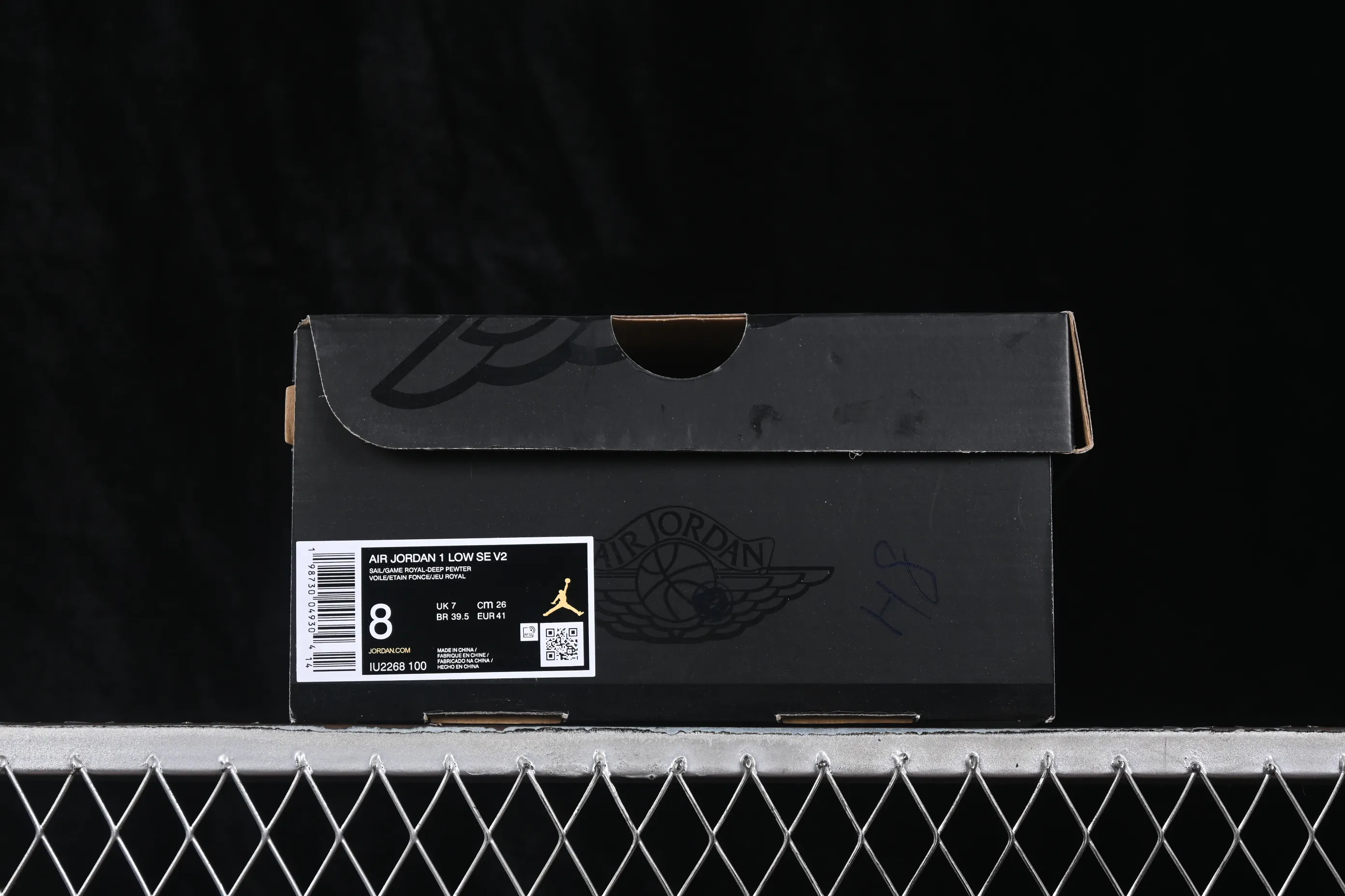 All categories Air Jordan Jordan series basketball shoes Air Jordan 1 Low G version pure original Air Jordan 1 Low AJ1 Joe 1 white gray burst pattern low-top retro cultural basketball shoes IU2268-100